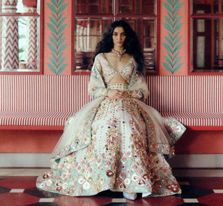 Lehenga Set for Indian Wedding – Ivory Moon Chose Us by Papa Don't Preach