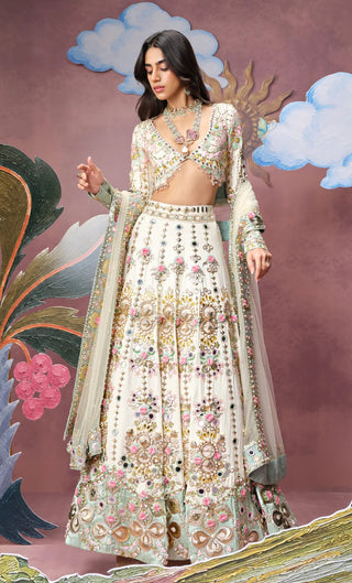 Lehenga Set for Indian Wedding – Ivory Moon Chose Us by Papa Don't Preach