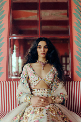 Lehenga Set for Indian Wedding – Ivory Moon Chose Us by Papa Don't Preach