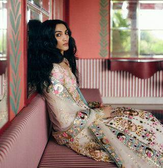 Ivory burn baby burn moon caLehenga Set for Indian Wedding – Ivory Moon Chose Us by Papa Don't Preachhose us lehenga set