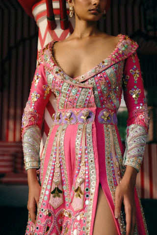 Jacket for Indian Wedding – Pink Aurora Kiss by Papa Don't Preach