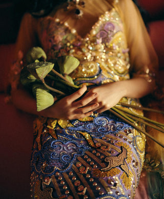 Gown for Evening Wear – Multicolor She Wore the Universe by Papa Don't Preach