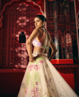 Lehenga Set for Indian Wedding – Ivory Dancing with Moons by Papa Don't Preach