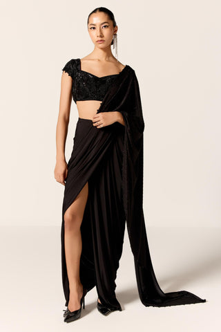 Black suha eminence saree