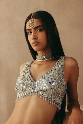 Sharara Lehenga Set Indian Wedding – Blue Jacket by Twenty Nine