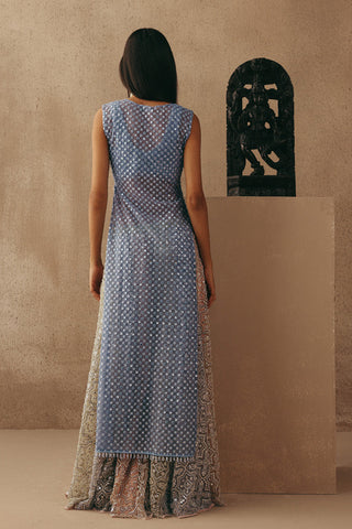 Sharara Lehenga Set Indian Wedding – Blue Jacket by Twenty Nine