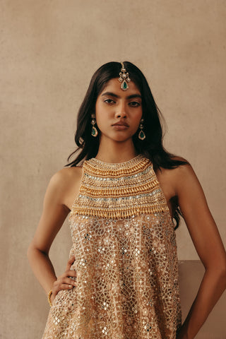 Mirrorwork Co-ord Set Contemporary Wear – Pink Pearl by Twenty Nine