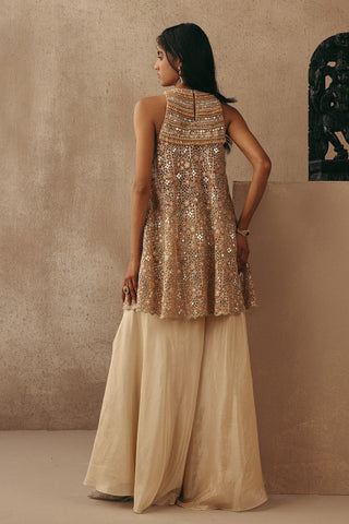 Mirrorwork Co-ord Set Contemporary Wear – Pink Pearl by Twenty Nine