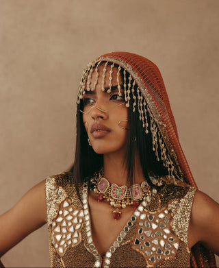 Lehenga Set Indian Wedding – Orange Fish Cut by Twenty Nine