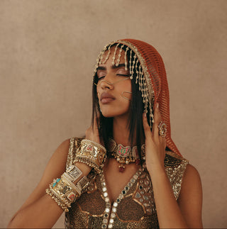 Lehenga Set Indian Wedding – Orange Fish Cut by Twenty Nine