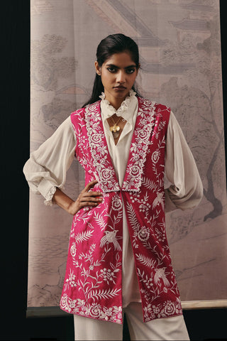 Palazzo Set Contemporary Wear – Pink Gaara Shirt by Twenty Nine