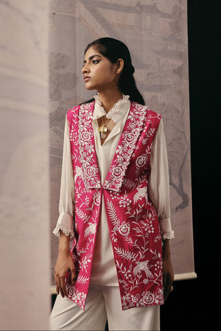 Palazzo Set Contemporary Wear – Pink Gaara Shirt by Twenty Nine