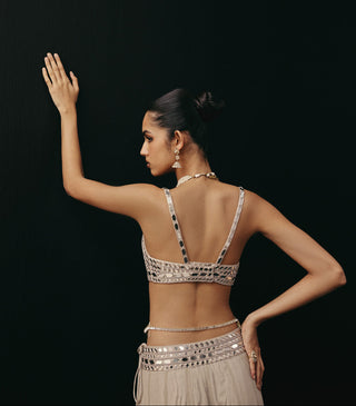 Lehenga Set Indian Wedding – Silver Cape by Twenty Nine