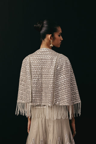 Lehenga Set Indian Wedding – Silver Cape by Twenty Nine