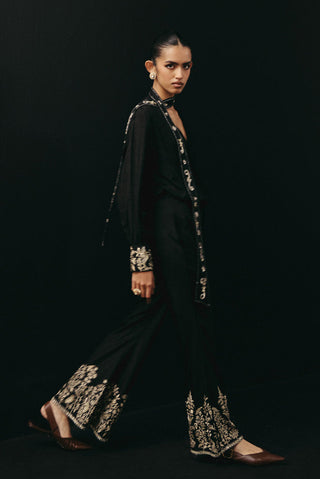 Palazzo Set Contemporary Wear – Black Bow Tie by Twenty Nine