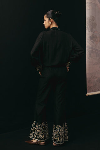 Palazzo Set Contemporary Wear – Black Bow Tie by Twenty Nine