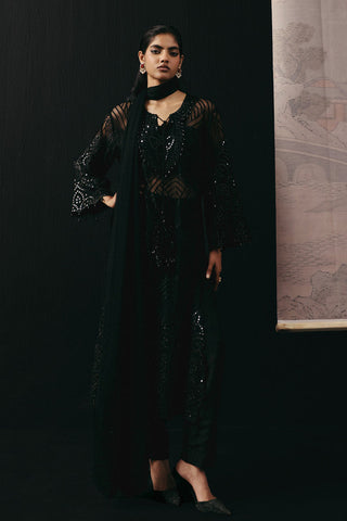 Black Kurta Set for Indian Wedding – Mirrorwork Festive Style by Twenty Nine