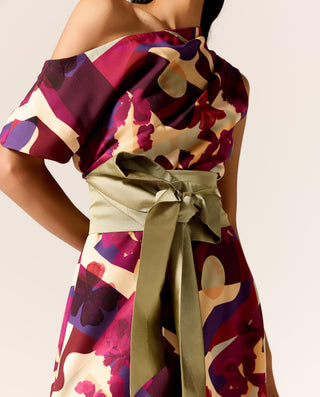 Multicolor ursa eminence dress