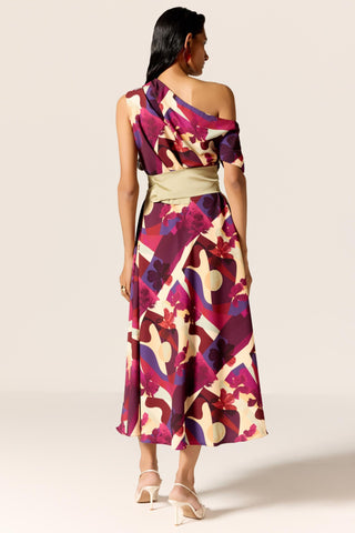 Multicolor ursa eminence dress