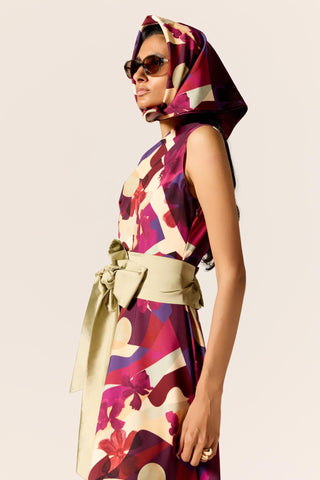 Multicolor ursa eminence dress
