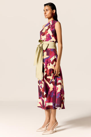 Multicolor ursa eminence dress