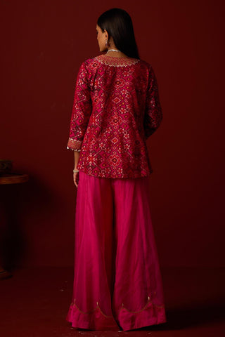 Peplum set for Indian Wedding – Rani Pink by 29india