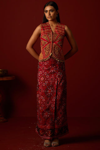 Skirt set for Indian Wedding – Rubi Red by 29india