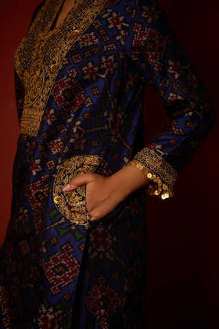 Farshi salwar set for Indian Wedding – Deep Indigo by 29india