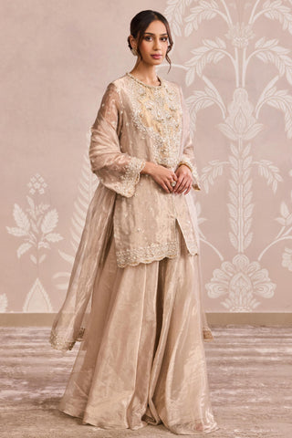 Gold embroidered nooreh ever after sharara set
