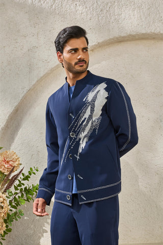 Shacket Set for Contemporary Wear - Blue Powder Ridge by Sarab Khanijou