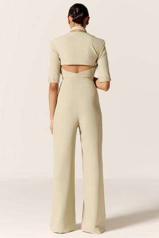 Green aurora eminence jacket jumpsuit