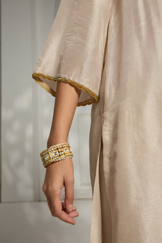 Ivory long shirt tunic