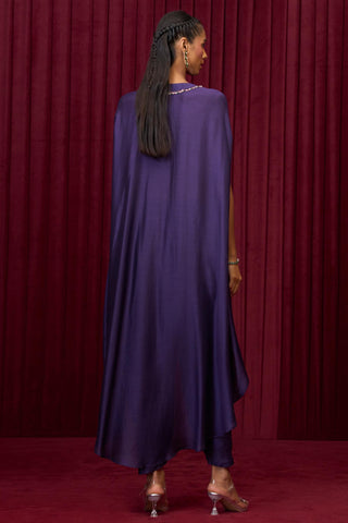 Purple octave jazz-e-jashn cape set