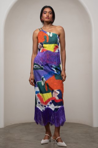 Co-ord Set for Contemporary Wear - Multicolor Siro Varen by Advait