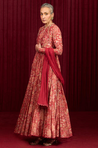 Red tempo jazz-e-jashn anarkali set