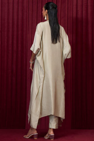 Green crescendo jazz-e-jashn kaftan