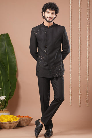 Jodhpuri set for Indian Wedding – Black by AHI Clothing
