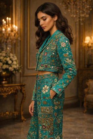 Co-ord Set Indigo Wear - Blue Noema Co-ord Set by Banjara Trail