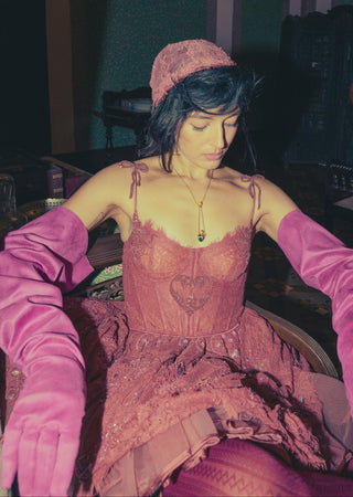 Pink lace dress - Contemporary Wear - Ballerina Lace by The Little Black Bow