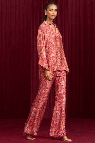 Red swing jazz-e-jashn shirt set