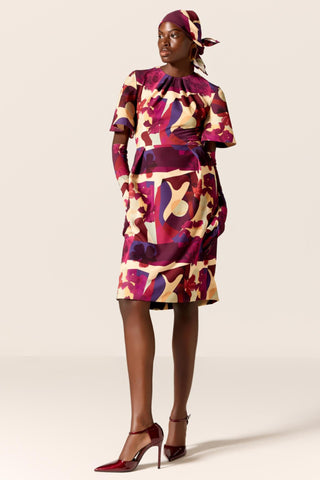 Multicolor vela eminence dress