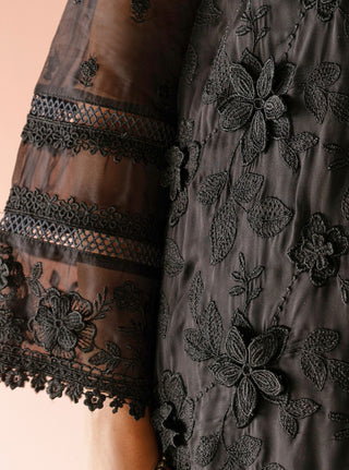 Black malgudi days uma kurta set