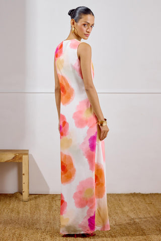Dress – Multicolor Resort-Day Draped Wrap – Lavanya Ahuja