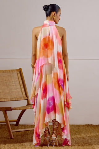 Layered Dress – Multicolor Resort-Day Asymmetrical – Lavanya Ahuja