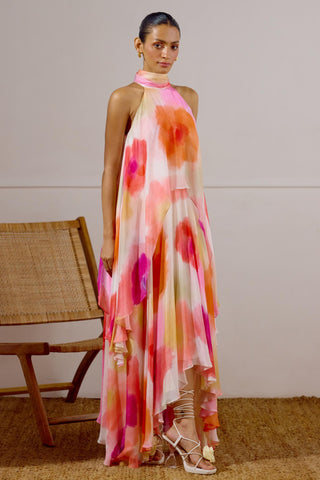 Layered Dress – Multicolor Resort-Day Asymmetrical – Lavanya Ahuja
