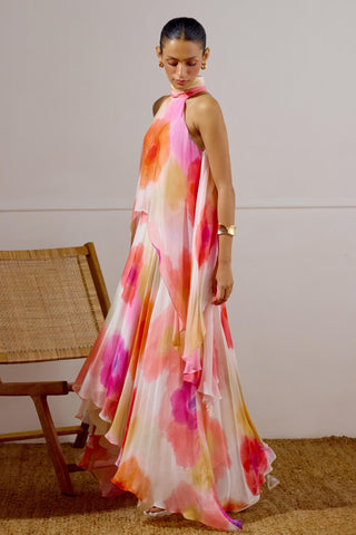 Layered Dress – Multicolor Resort-Day Asymmetrical – Lavanya Ahuja