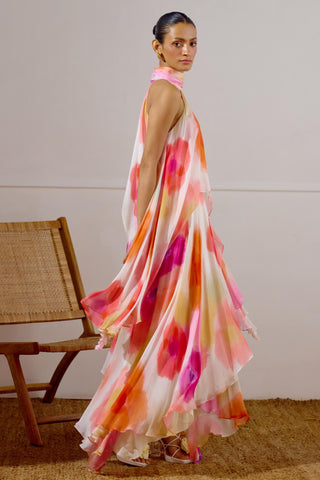 Layered Dress – Multicolor Resort-Day Asymmetrical – Lavanya Ahuja