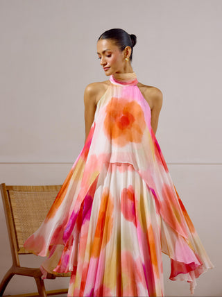 Layered Dress – Multicolor Resort-Day Asymmetrical – Lavanya Ahuja