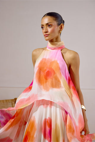 Layered Dress – Multicolor Resort-Day Asymmetrical – Lavanya Ahuja