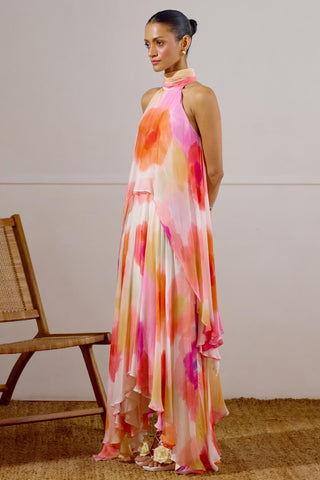 Layered Dress – Multicolor Resort-Day Asymmetrical – Lavanya Ahuja